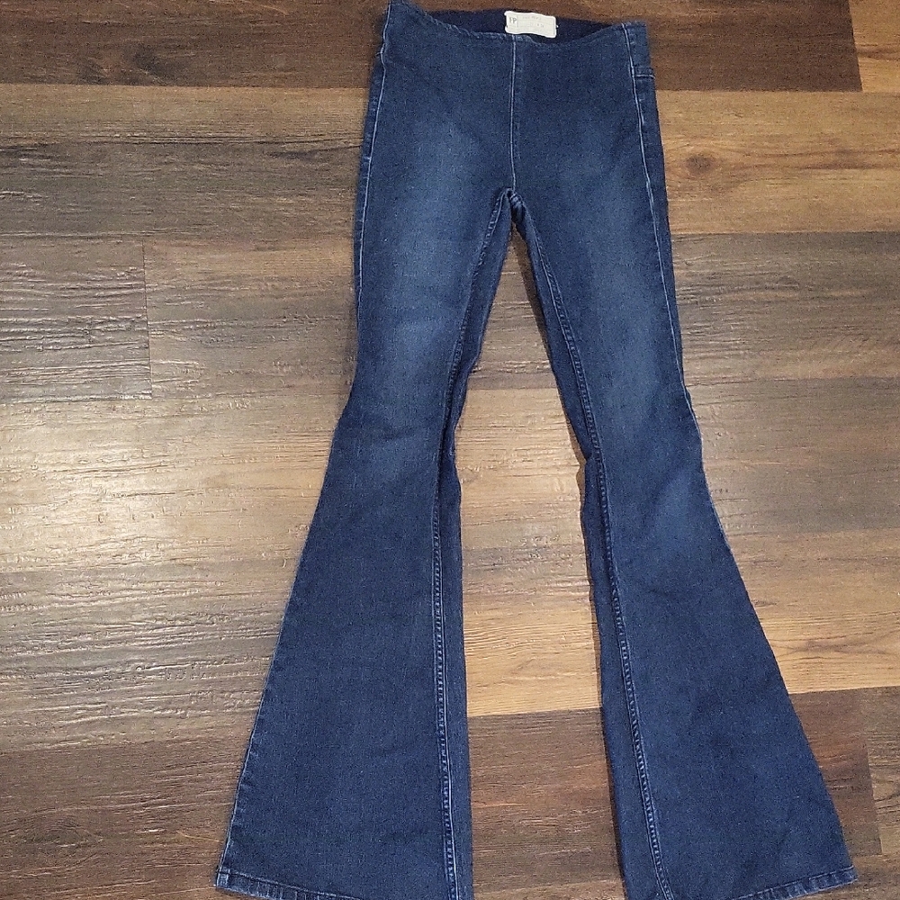 Free People Dark Blue Flare Jeans